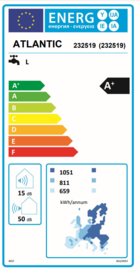 Binnenunit warmtepompboiler 200L Atlantic Calypso Split VM 200 Connected