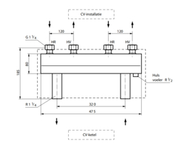 Vaillant evenwichtsfles WH-35