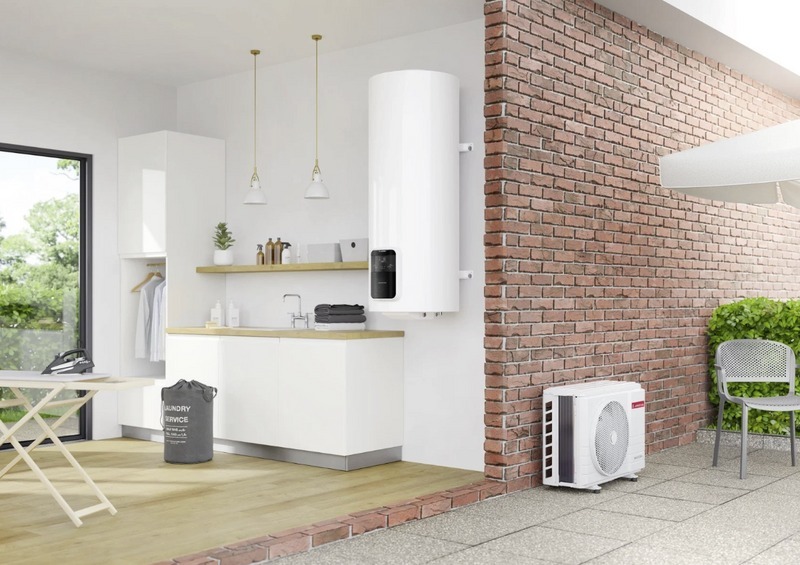 Warmtepompboiler met buitenunit