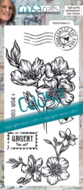 COOSA Crafts Clear Stamps #22 - Postal Flowers 2