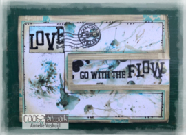 COOSA Crafts Clear Stamp #15 - Love Flow A6