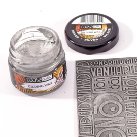COOSA Crafts Gilding Wax - potje 20ml - silver-zilver-silber - 12 Qty