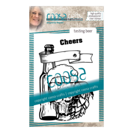 COOSA Crafts clear stamp #09 - Tasting Beer A7