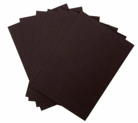 COOSA Crafts - Cardstock Black Smooth 300gsm - A5 - 20 vel