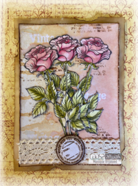 COOSA Crafts Clear Stamps #22 - Postal Flowers 1