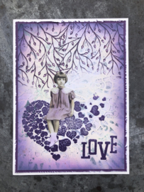 COOSA Crafts Clear Stamp #15 - Love Flow A6