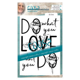 COOSA Crafts clear stamps A6 #2 - 'DO LOVE' - 10 Qty