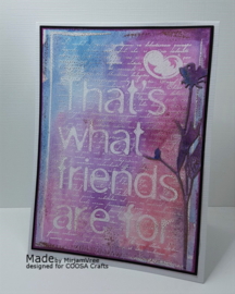 COOSA Crafts clear stamp #05 - Friends (EN) A6