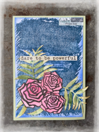 COOSA Crafts Clear Stamps #20 - Love my jeans - Rose Patch A6
