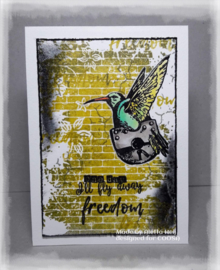 COOSA Crafts clear stamp #09 - Freedom A7