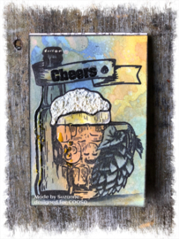 COOSA Crafts clear stamp #09 - Tasting Beer A7