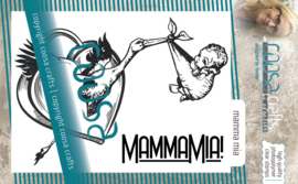 COOSA Crafts Clear Stamps #18 - MammaMia A7
