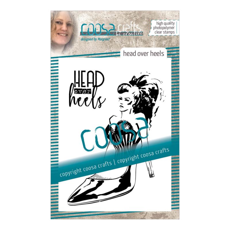 COOSA Crafts clear stamp #10 - Head over Heels A7