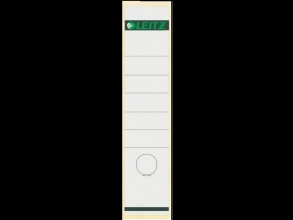 Rugetiket Leitz zelfklevend 1640 58X290MM 10 stuks wit