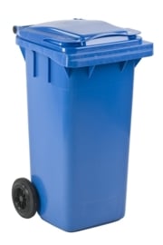 Mini-container 120 ltr blauw