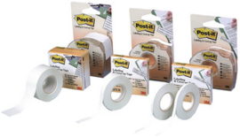 Post-it-correctie en maskeringstape, 4 mm x 17,7 m