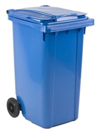 Mini-container 240 ltr blauw