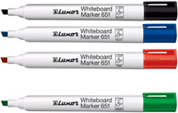 Luxor Whiteboard-Marker 651 met beitel punt