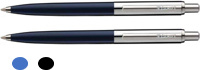 Luxor Druk Balpen Star zwart 1 mm
