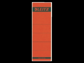 Rugetiket Leitz zelfklevend 1642 58X190MM 10 stuks rood