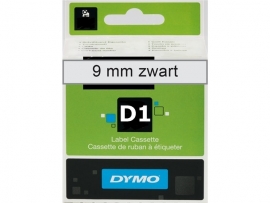 Labeltape Dymo 40910 D1 720670 9mmx7m zwart op transparant