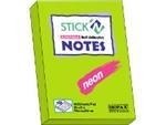 Memoblok Stick'n 76x51mm neon groen