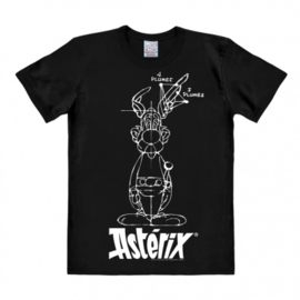 T-Shirt Asterix - Sketch - Black