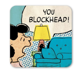 Coaster Peanuts - Lucy You Blockhead!
