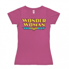 T-Shirt Petite DC - Wonder Woman - Logo - Pink