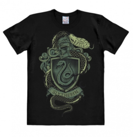 T-Shirt Harry Potter - Slytherin Logo - Snake - Black