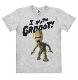 T-Shirt Marvel - Guardians Of The Galaxy - I Aaamm Grooot - Grey Melange