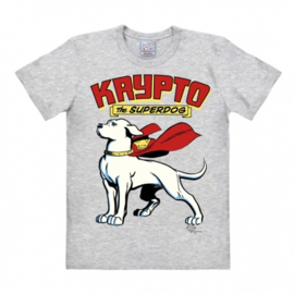 T-Shirt DC - Superdog - Krypto - Grey Melange