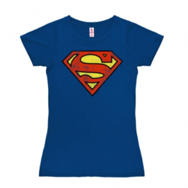 T-Shirt Petite Superman - Logo - Azure Blue
