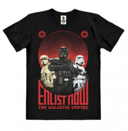 T-Shirt Star Wars - Rogue One - Enlist Now - Black