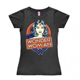 T-Shirt Petite DC - Wonder Woman - Portrait - Dark Grey