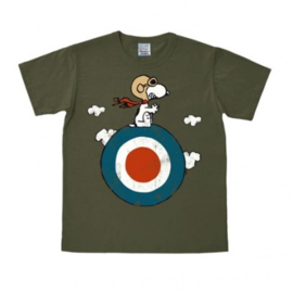 T-Shirt Peanuts - Snoopy / Target - Olive