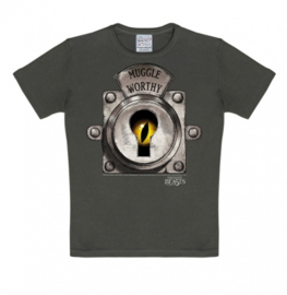 T-Shirt Kids Fantastic Beasts - Muggle Worthy - Grey