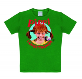 T-Shirt Kids Pippi - Portrait - Green