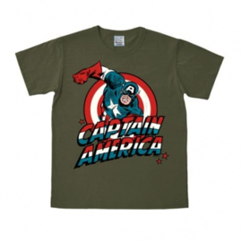 T-Shirt Marvel - Captain America - Olive