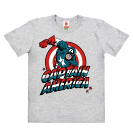 T-Shirt Kids Marvel - Captain America - Grey Melange