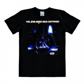 T-Shirt Star Wars - Darth Vader - The Saga Continues - Black