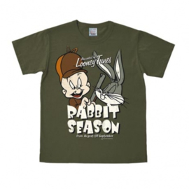 T-Shirt Looney Tunes - Rabbit Season - Olive