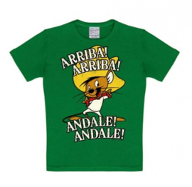 T-Shirt Kids Looney Tunes - Speedy Gonzales - Arriba! Andale! - Green