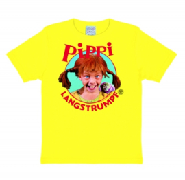 T-Shirt Kids Pippi - Portrait - Fresh Yellow