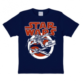 T-Shirt Kids Star Wars - X-Wings - Navy