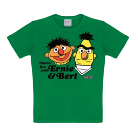T-Shirt Kids Sesame Street - Ernie & Bert - Green