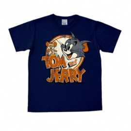 T-Shirt Tom and Jerry - Logo - Navy