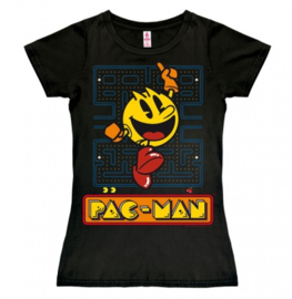 T-Shirt Petite Pac-Man - Jumping - Black
