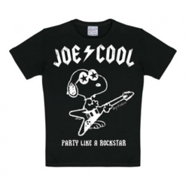 T-Shirt Kids Peanuts - Snoopy Joe Cool Rockstar - Black