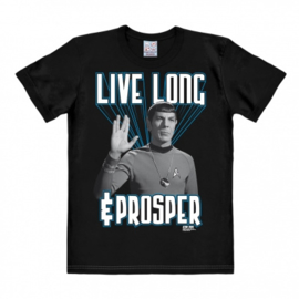 T-Shirt Star Trek - Live Long And Prosper - Black